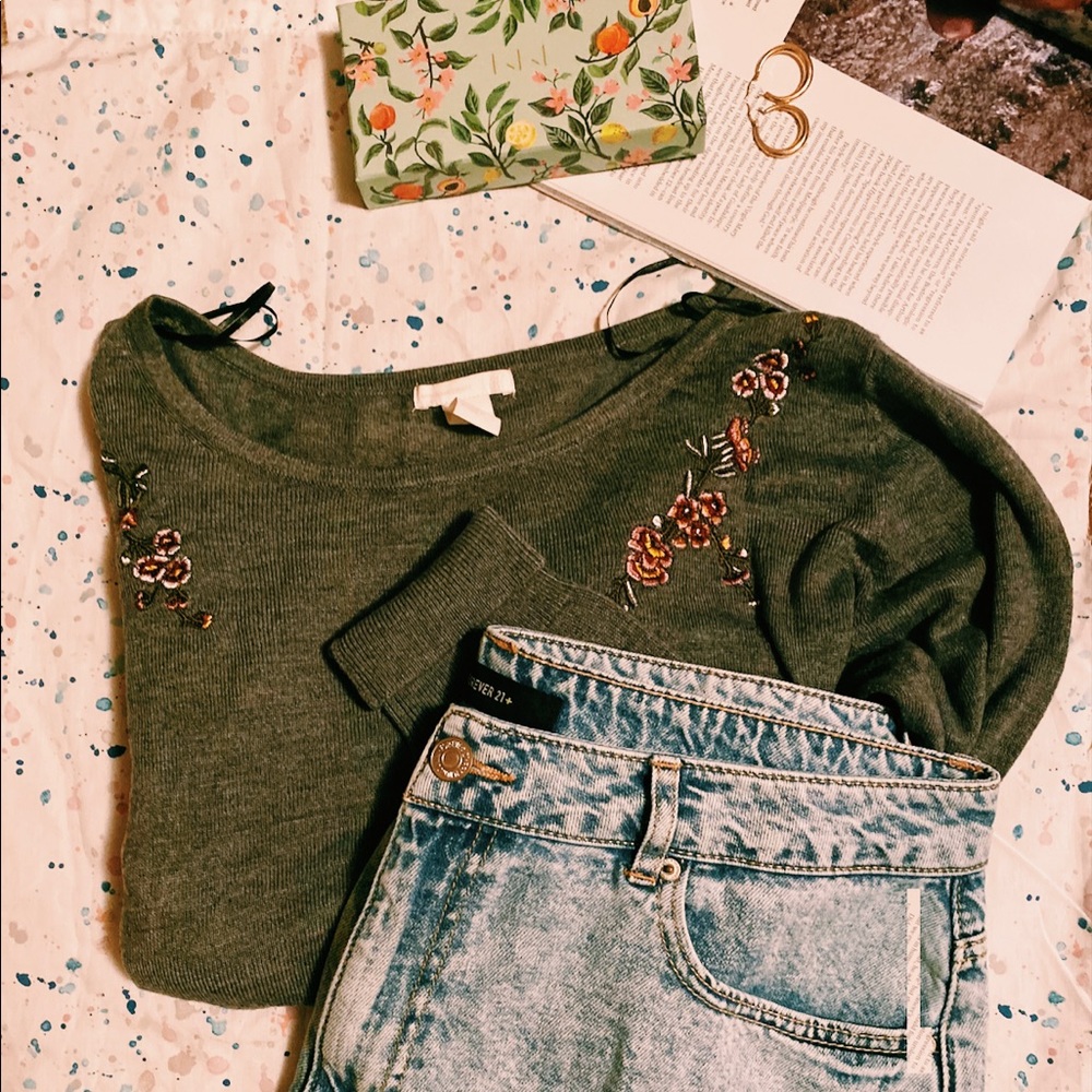 Floral Sweater